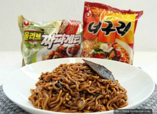 녹차 우린물로 맛과 건강 UP! 짜파게티 레시피와 요리팁